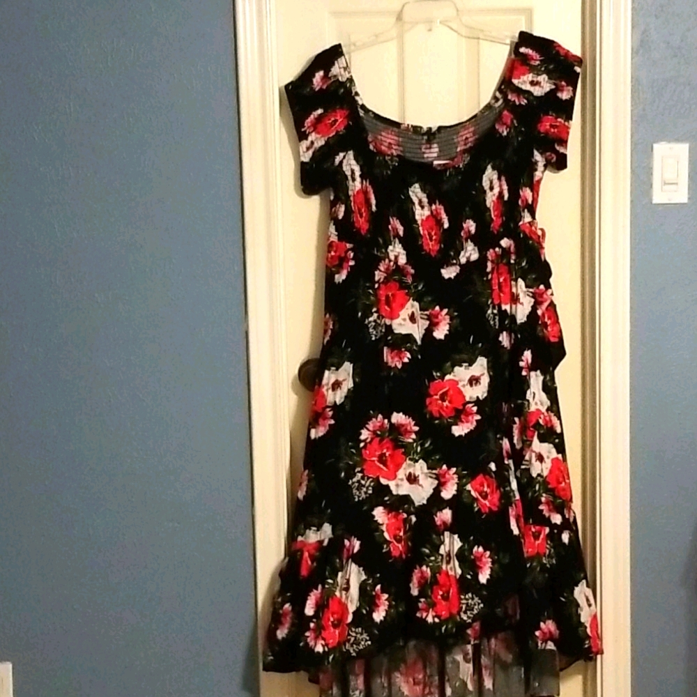 Torrid high-low floral dress